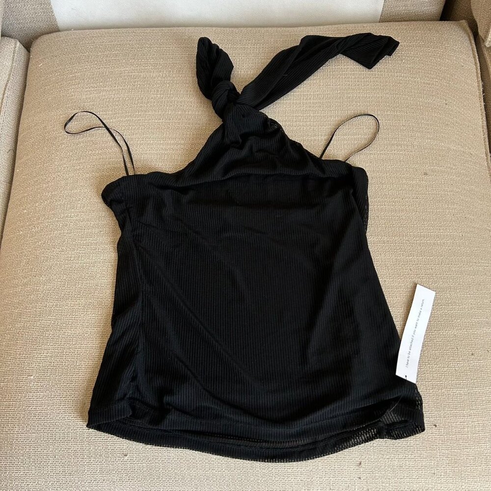 NWT Reformation Sophie Knit Top Sz4 Black - Picture 5 of 9